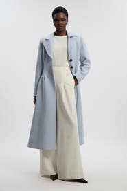 Karen Millen Petite Wool Corset Detail Maxi Coat