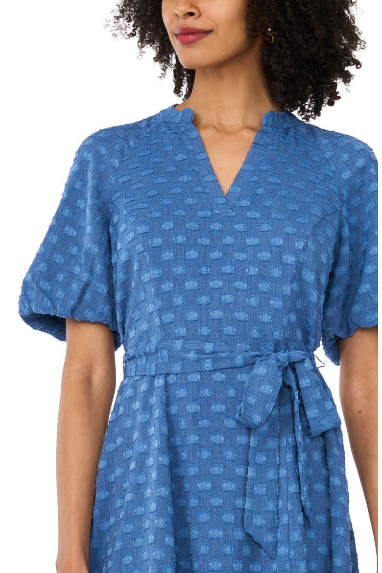 Dobby Texture Dress, Alternate, color, CLASSIC INDIGO
