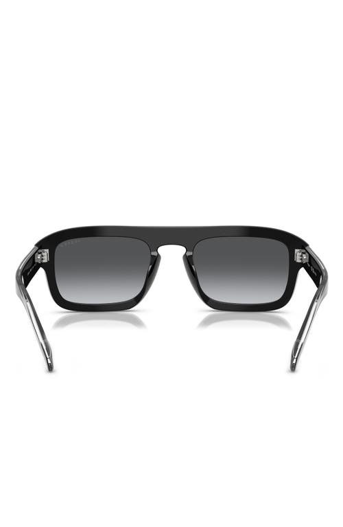 Vogue 53mm Polarized Irregular Sunglasses In Black