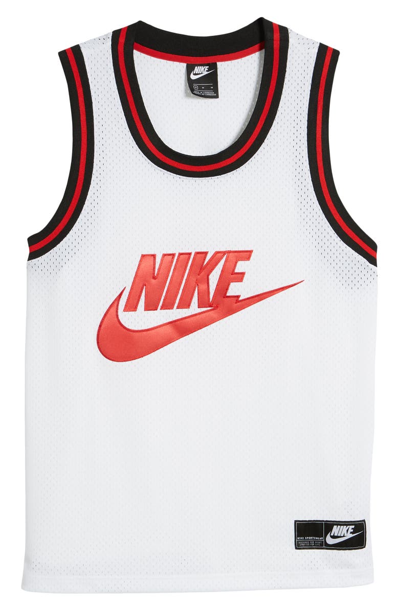 Nike NSW Logo Graphic Mesh Tank, Alternate, color, 