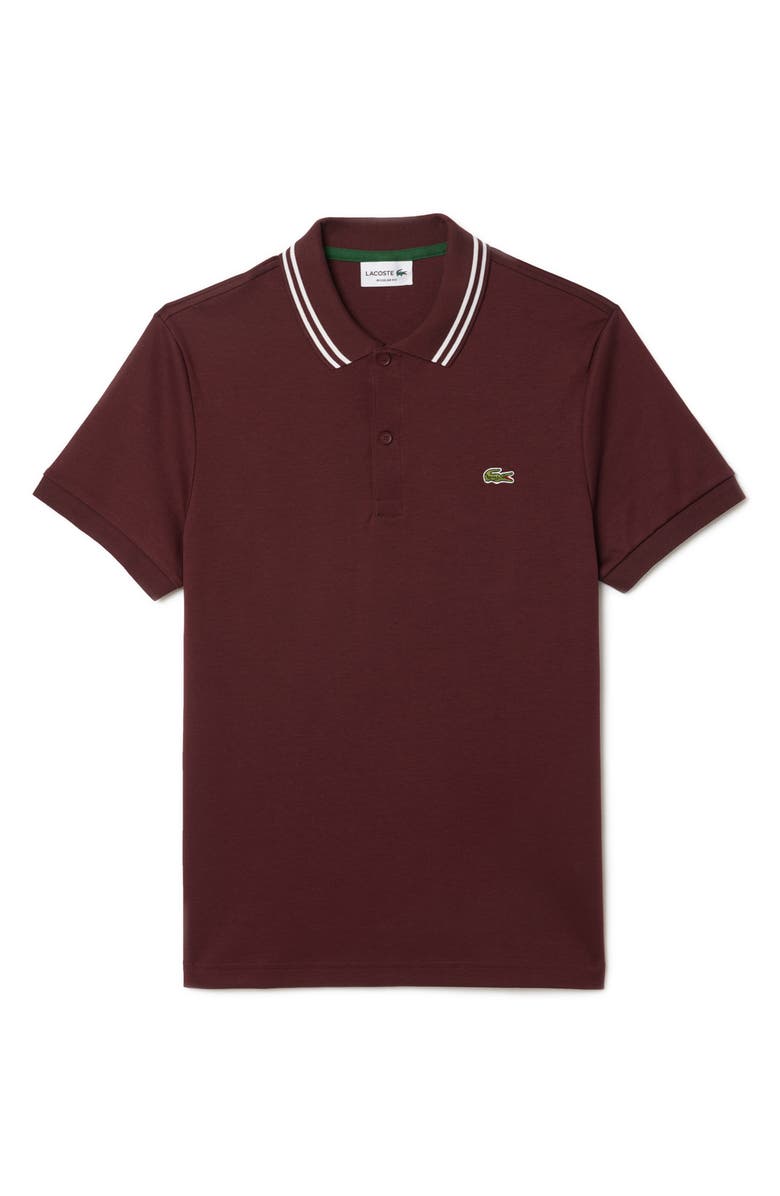 Lacoste Regular Fit Tipped Cotton Polo, Alternate, color, 