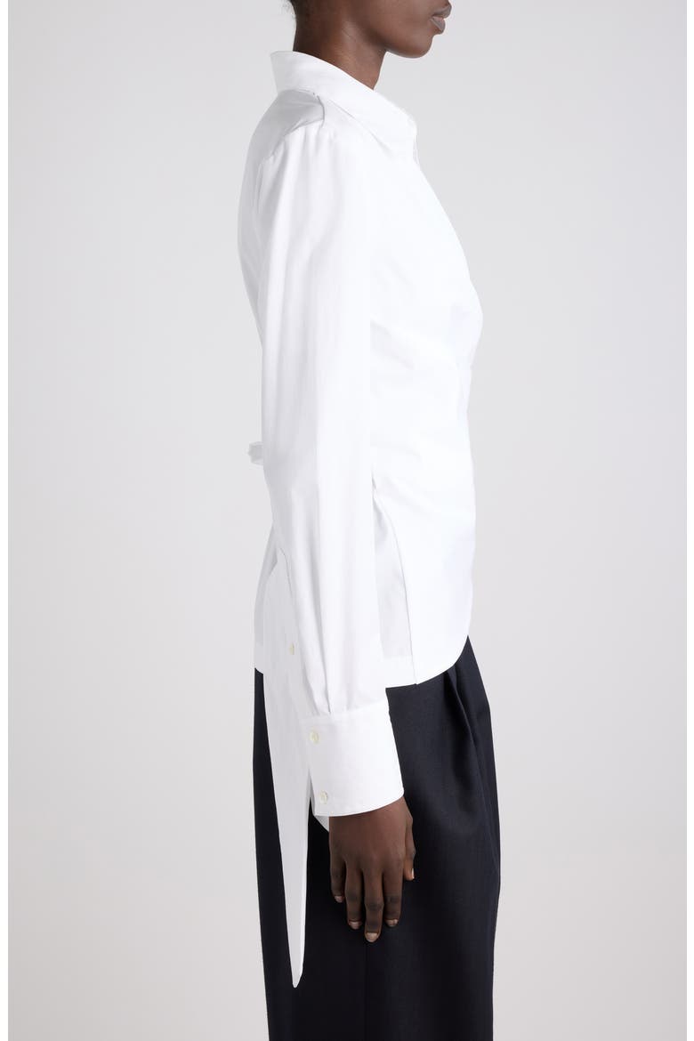 Cadea Long Sleeve Cotton Shirt, Alternate, color, HAY
