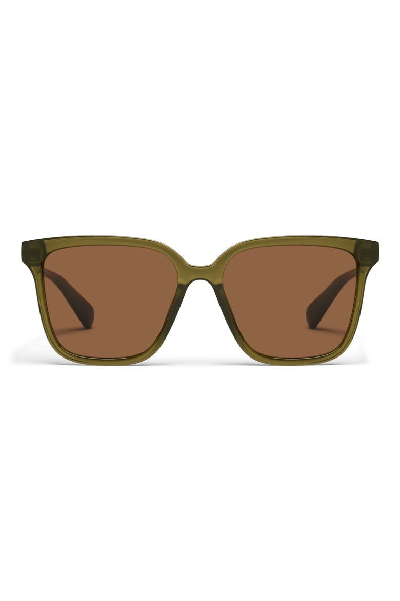 Try Me 55mm Square Sunglasses, Main, color, OLIVE/ BROWN
