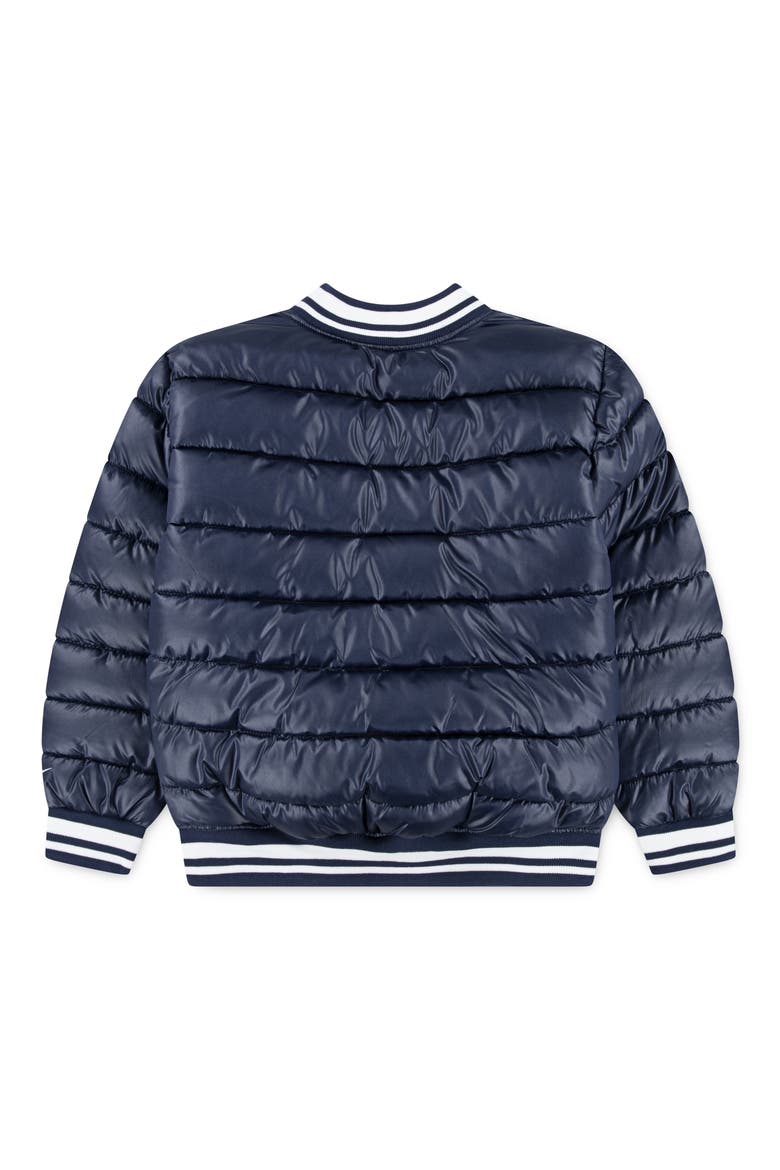 Kids' Puffer Baseball Jacket, Alternate, color, MIDNIGHT NAVY