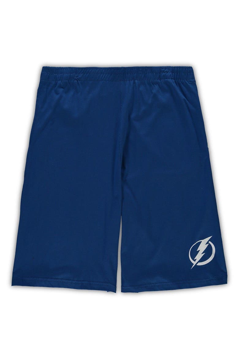 Men's Concepts Sport Blue/Heathered Charcoal Tampa Bay Lightning Big & Tall T-Shirt & Shorts Sleep Set, Alternate, color, Blue