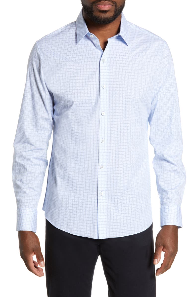 Zachary Prell Belanger Regular Fit Print Sport Shirt, Main, color,