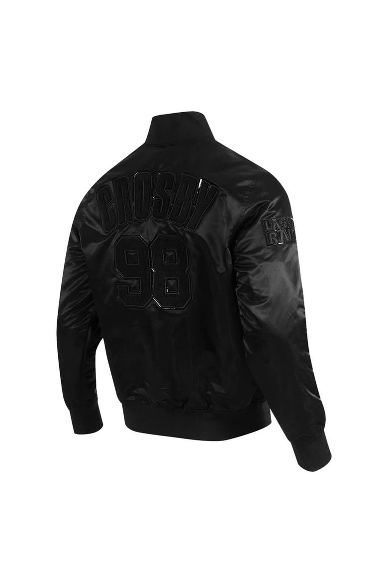 Men's Pro Standard Maxx Crosby Black Las Vegas Raiders Player Full-Snap Jacket, Alternate, color, Black