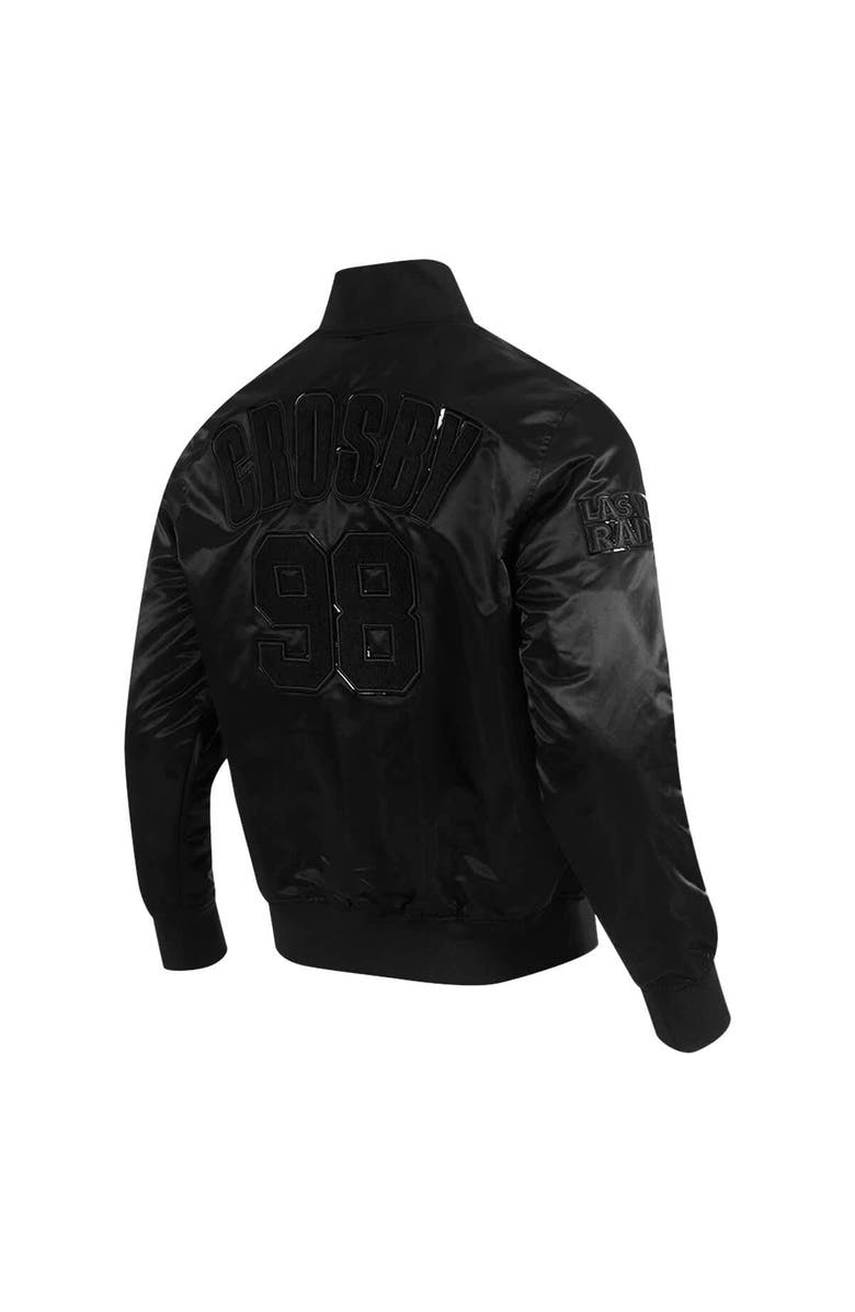 PRO STANDARD Men's Pro Standard Maxx Crosby Black Las Vegas Raiders Player Full-Snap Jacket, Alternate, color, Black