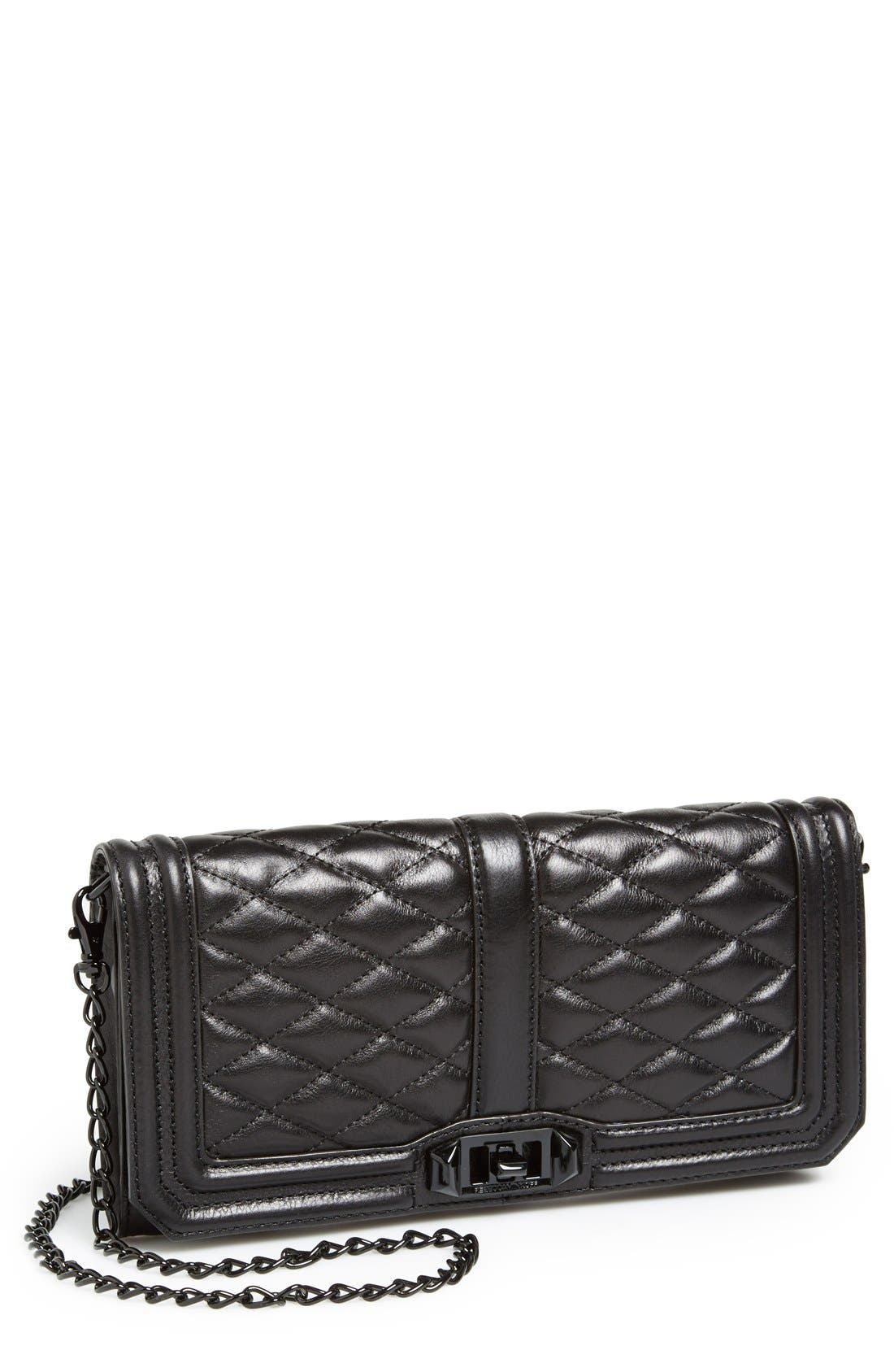 Love Clutch, Main, color, BLACK