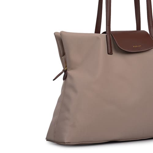 Radley Pockets Essentials Medium Top Zip Porcini Tote Bag In Brown