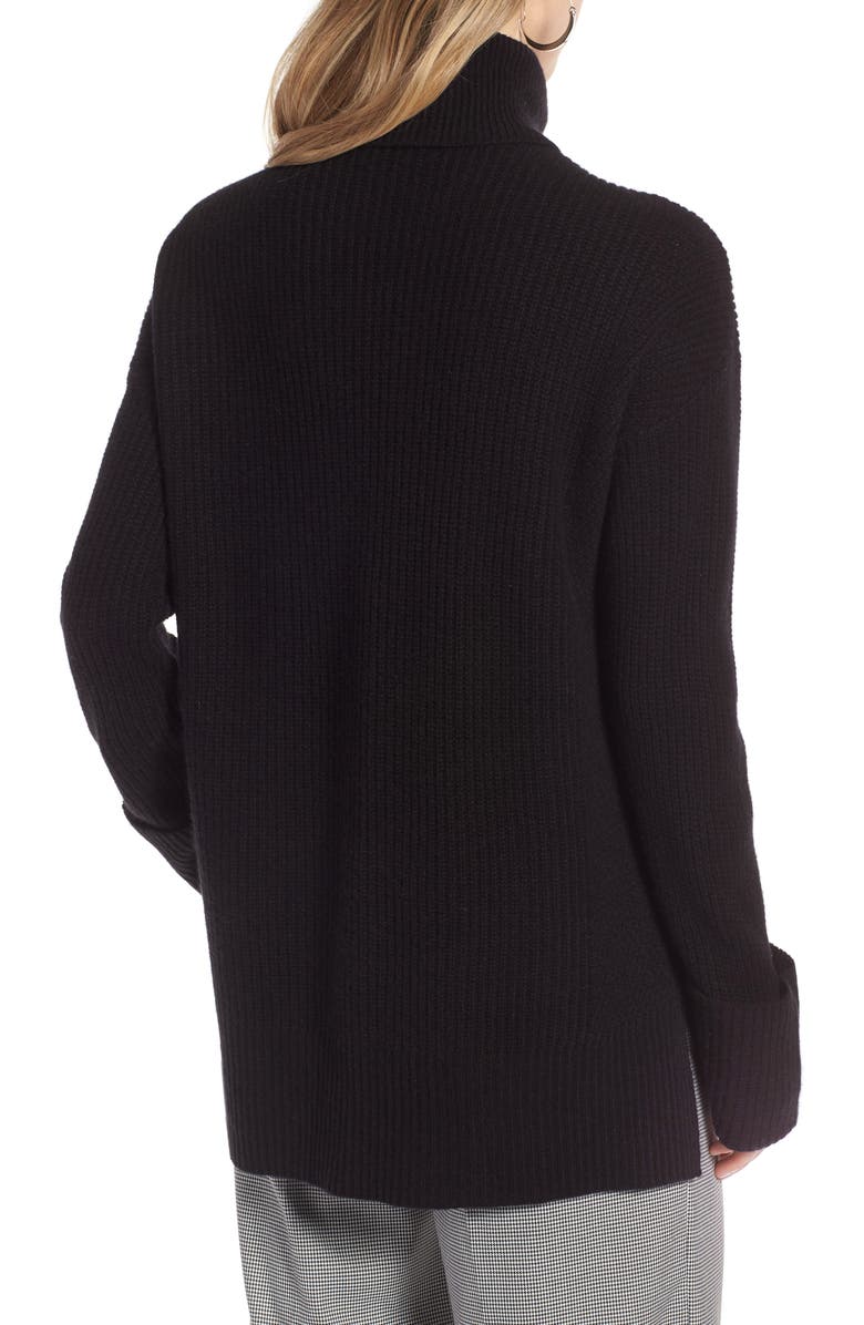 Halogen<sup>®</sup> Wide Cuff Turtleneck Cashmere Sweater, Alternate, color, 