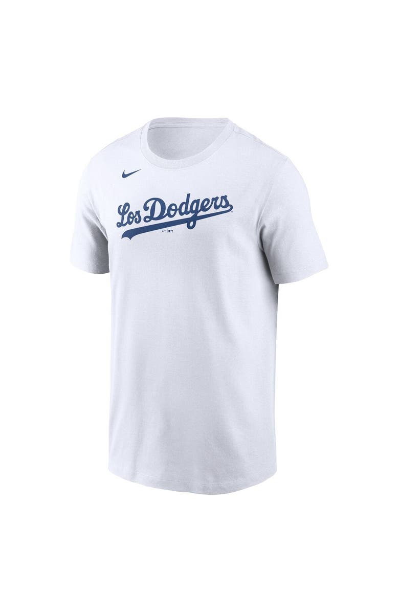 Nike Men's Nike White Los Angeles Dodgers Team City Connect Wordmark T-Shirt, Alternate, color, 