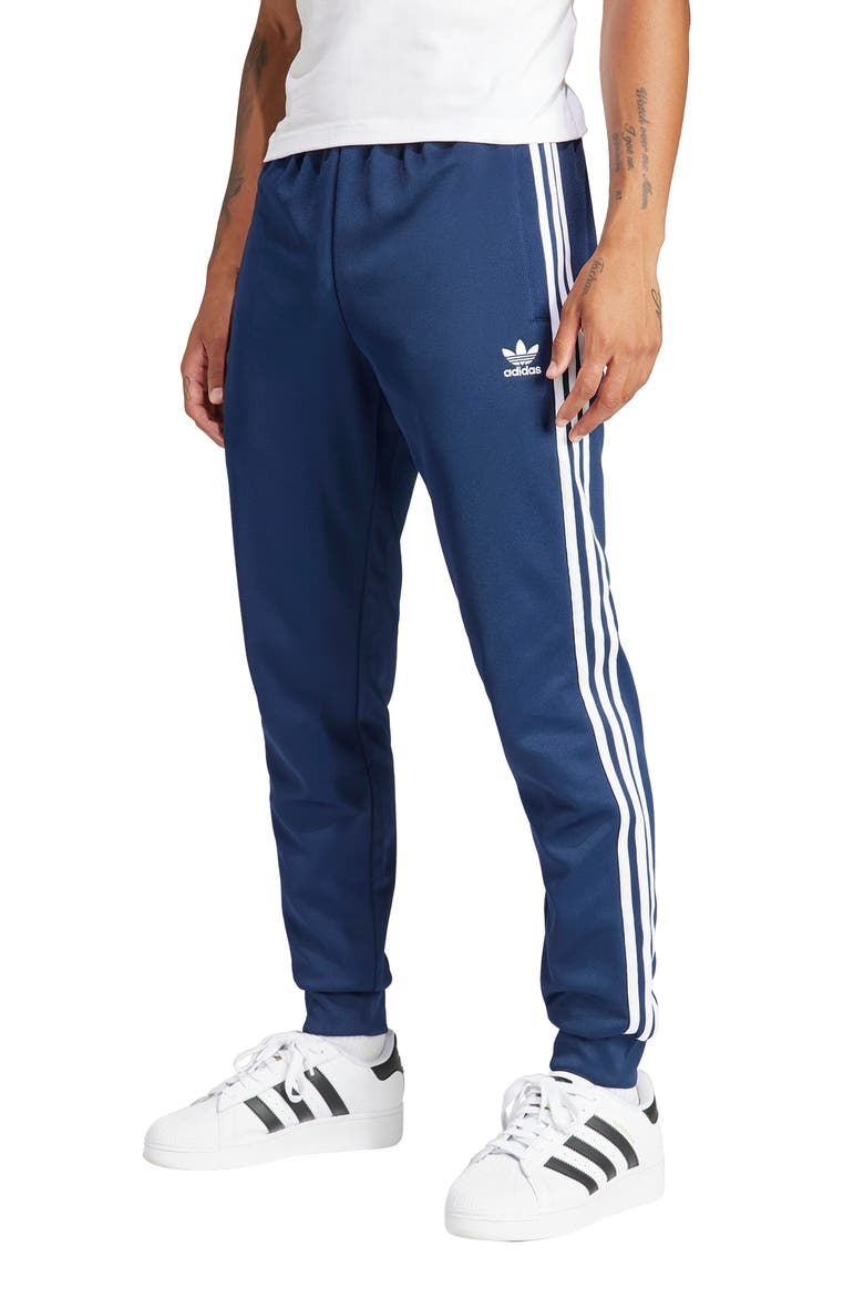 Adicolor Superstar Track Pants, Main, color, NIGHT INDIGO
