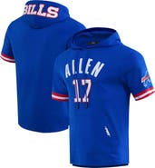 PRO STANDARD Men's Pro Standard Josh Allen Royal Buffalo Bills Player Name & Number Hoodie T-Shirt