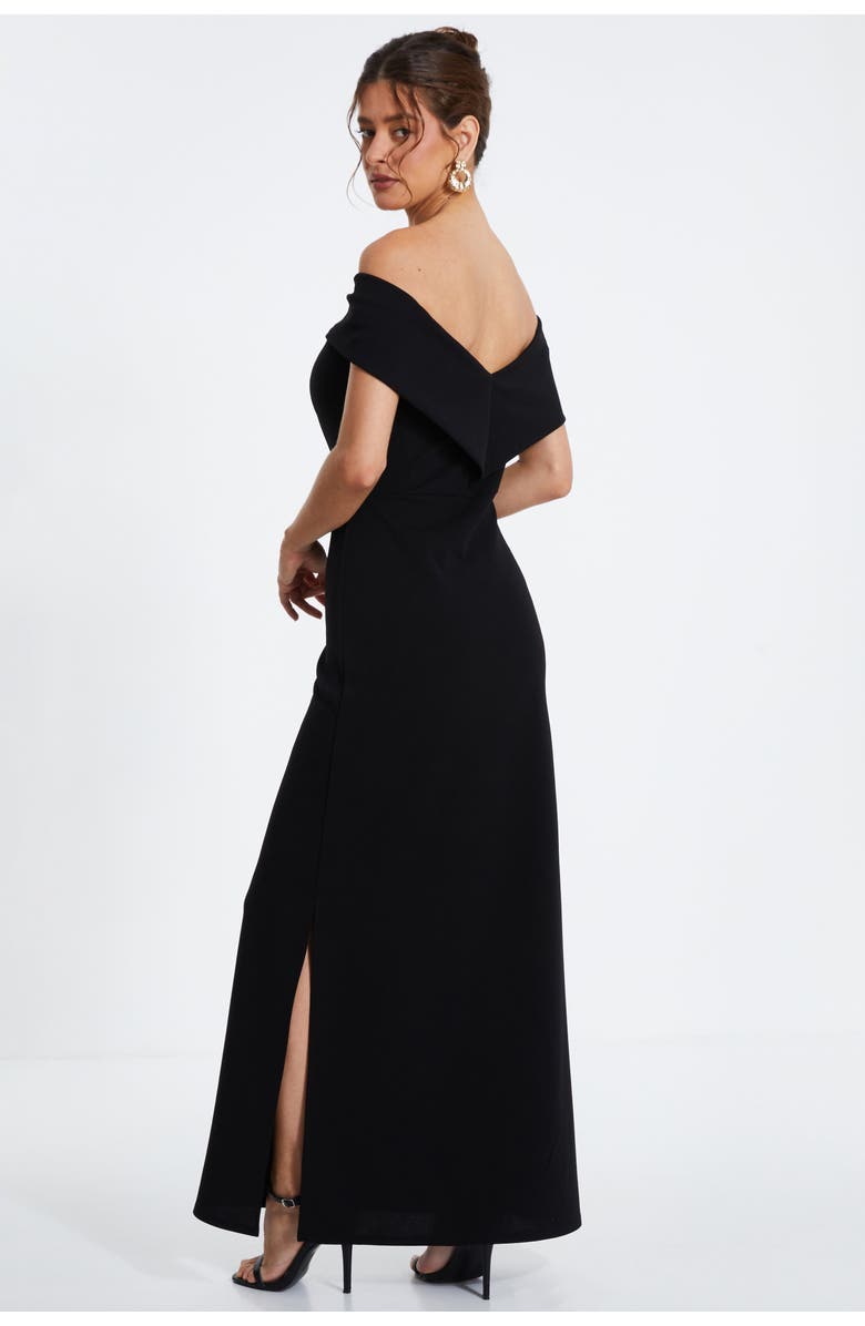 QUIZ Bardot Maxi Dress, Alternate, color, 