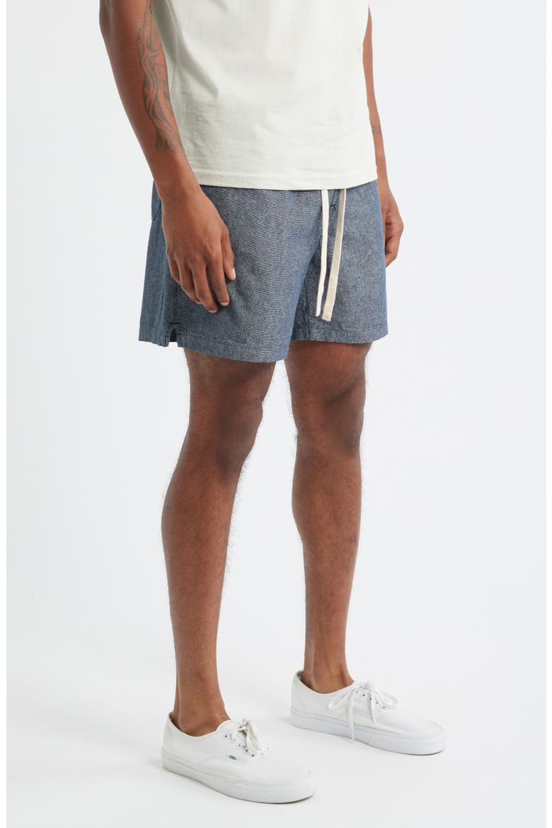 Rico Volley Linen & Cotton Drawstring Shorts, Alternate, color, DARK NAVY