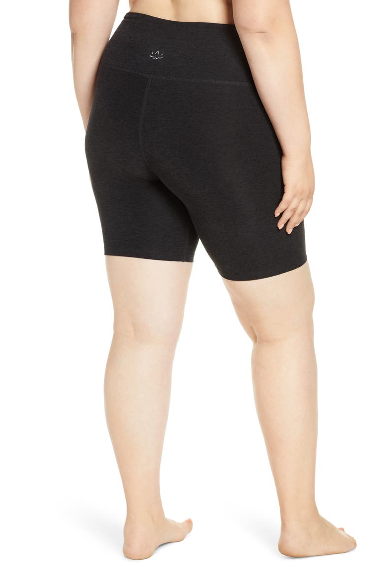 High Waist Bopo Bike Shorts, Alternate, color, DARKEST NIGHT