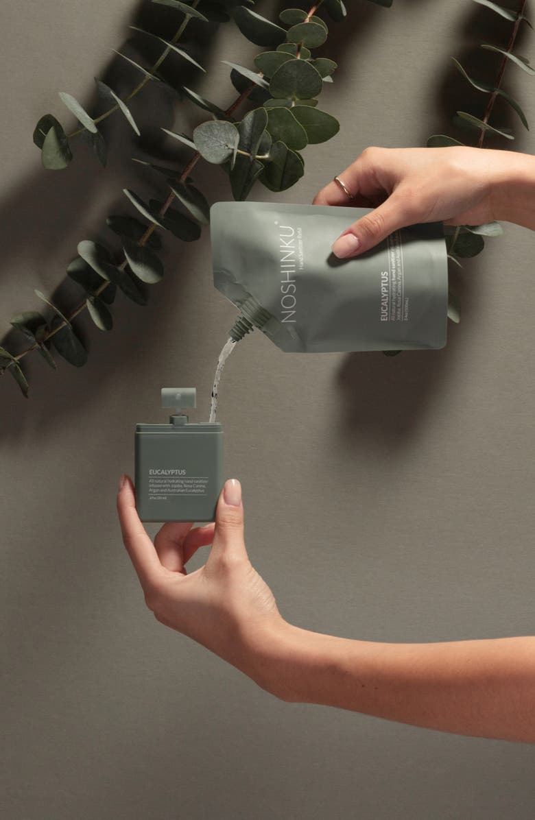 NOSHINKU Eucalyptus Sanitizing Hand Wipes & Spray Set, Alternate, color, Eucalyptus
