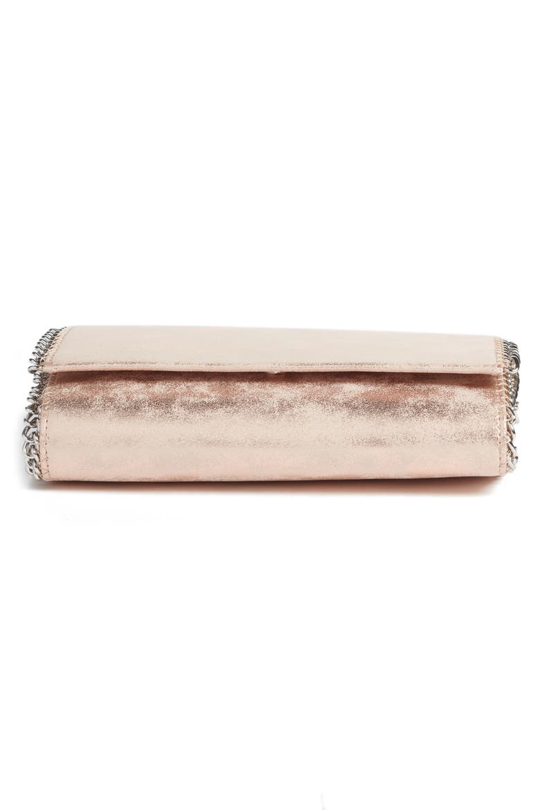 Faux Leather Wallet on a Chain, Alternate, color, BLUSH