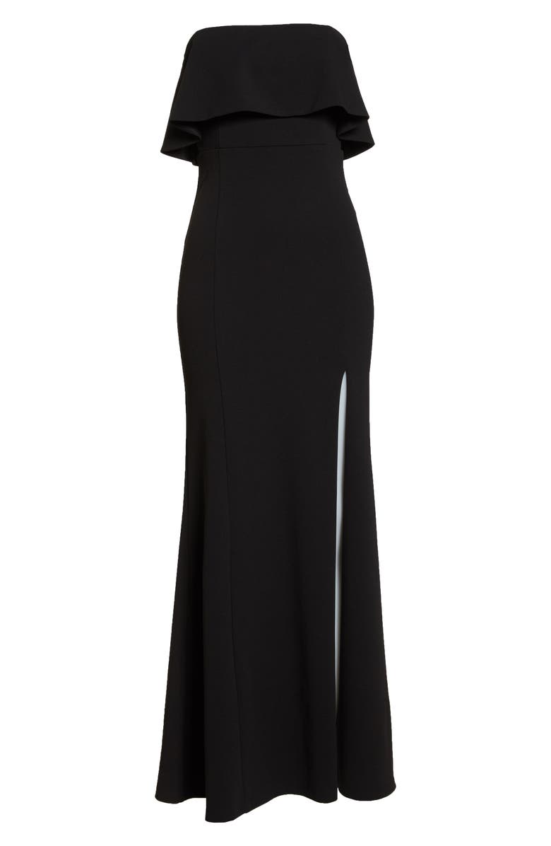 Lulus Off the Shoulder Maxi Gown, Alternate, color, 
