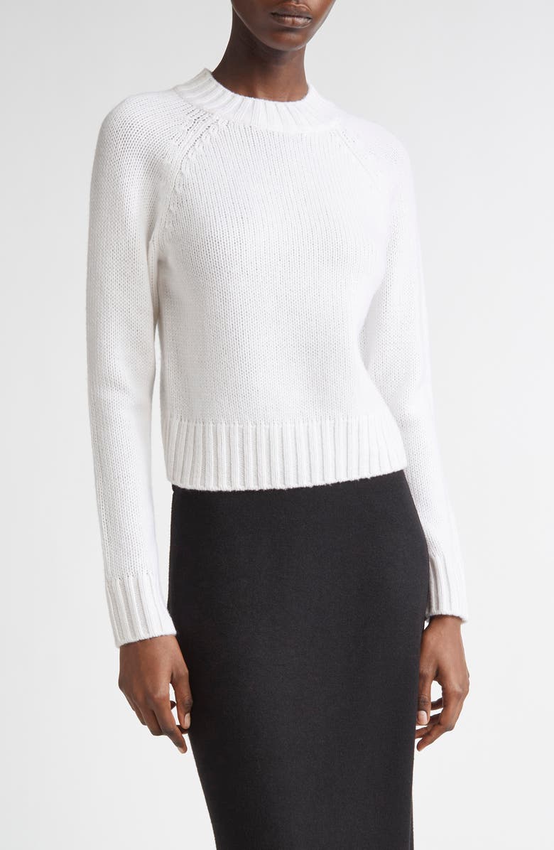 Vince Raglan Sleeve Wool & Cashmere Crewneck Sweater, Main, color, Off White