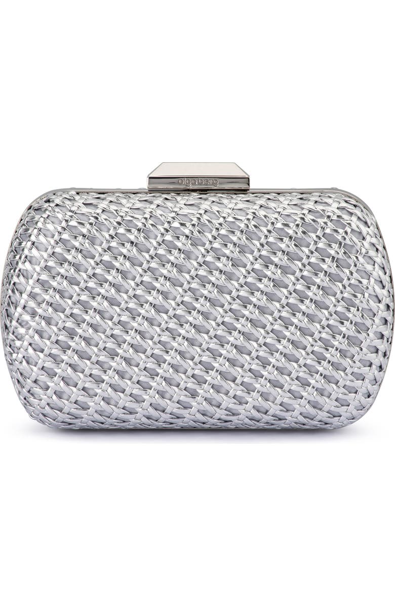 Olga Berg Mali Textured Frame Clutch, Main, color,