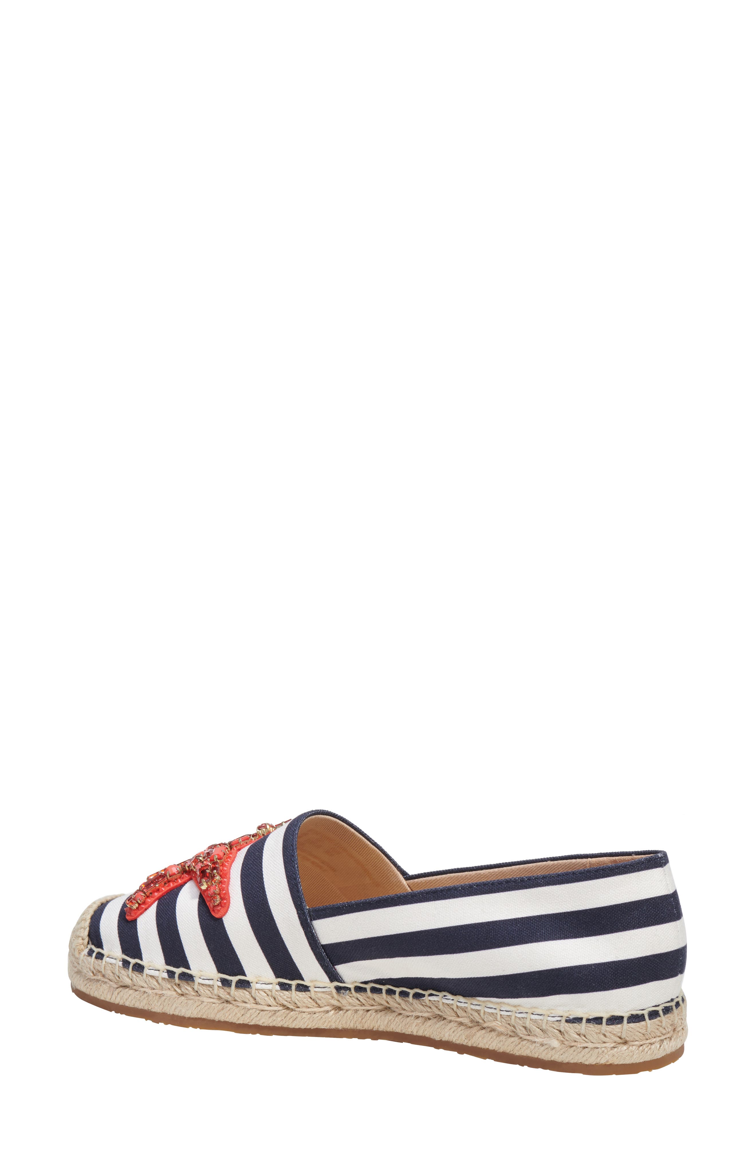 Kate Spade New York crystal starfish espadrille, Alternate, color, 