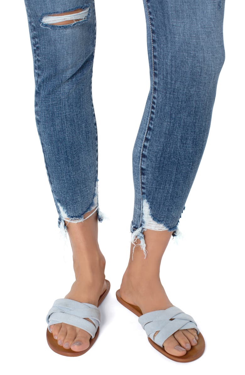 Liverpool Los Angeles Chloe High Waist Pull-On Ankle Skinny Jeans, Alternate, color, 