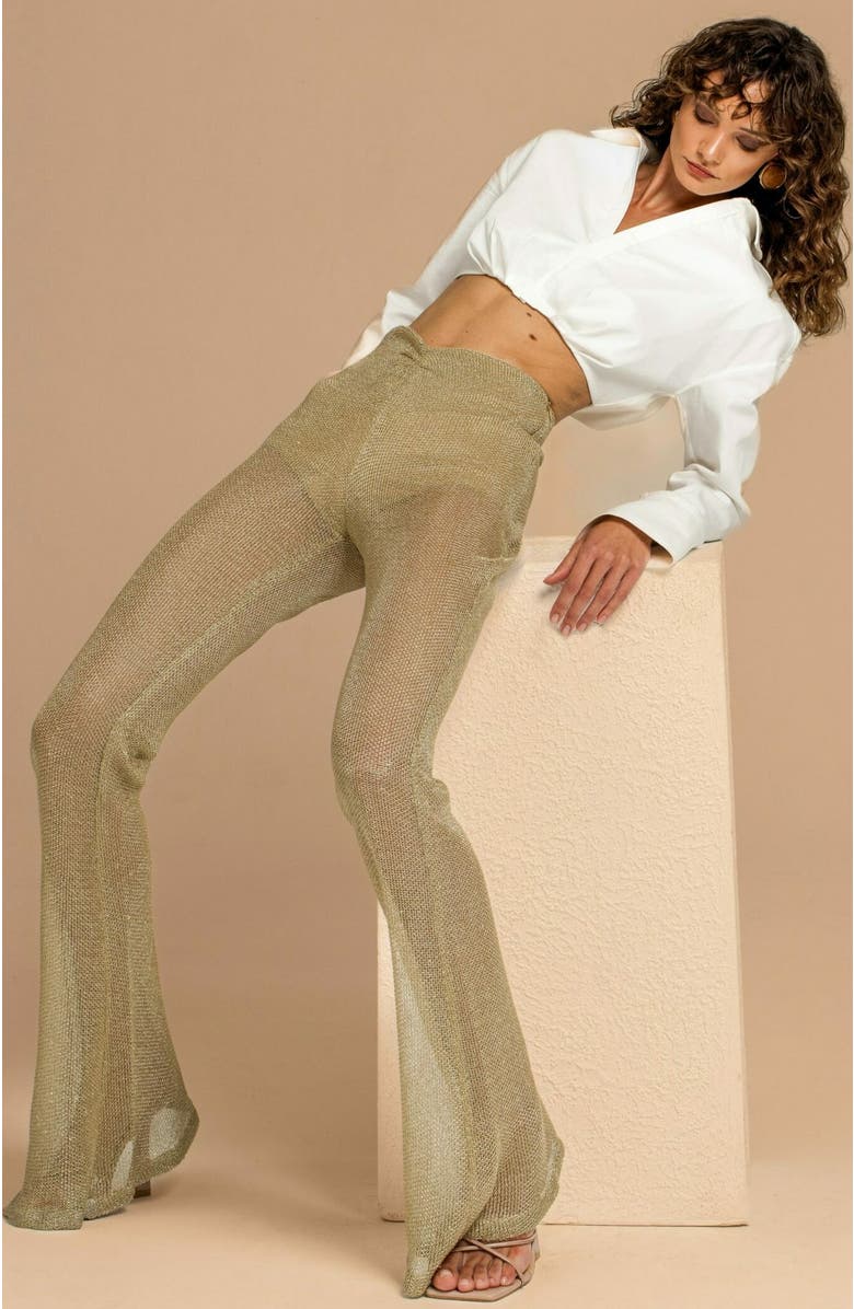 Maeve Iris Pants, Alternate, color, Shiny Gold