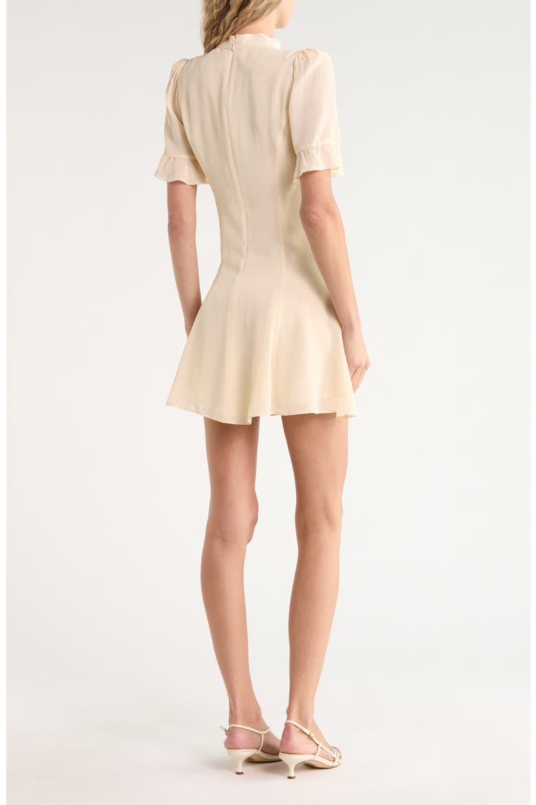 Whimsical Tie Neck Dress, Alternate, color, SUGAR