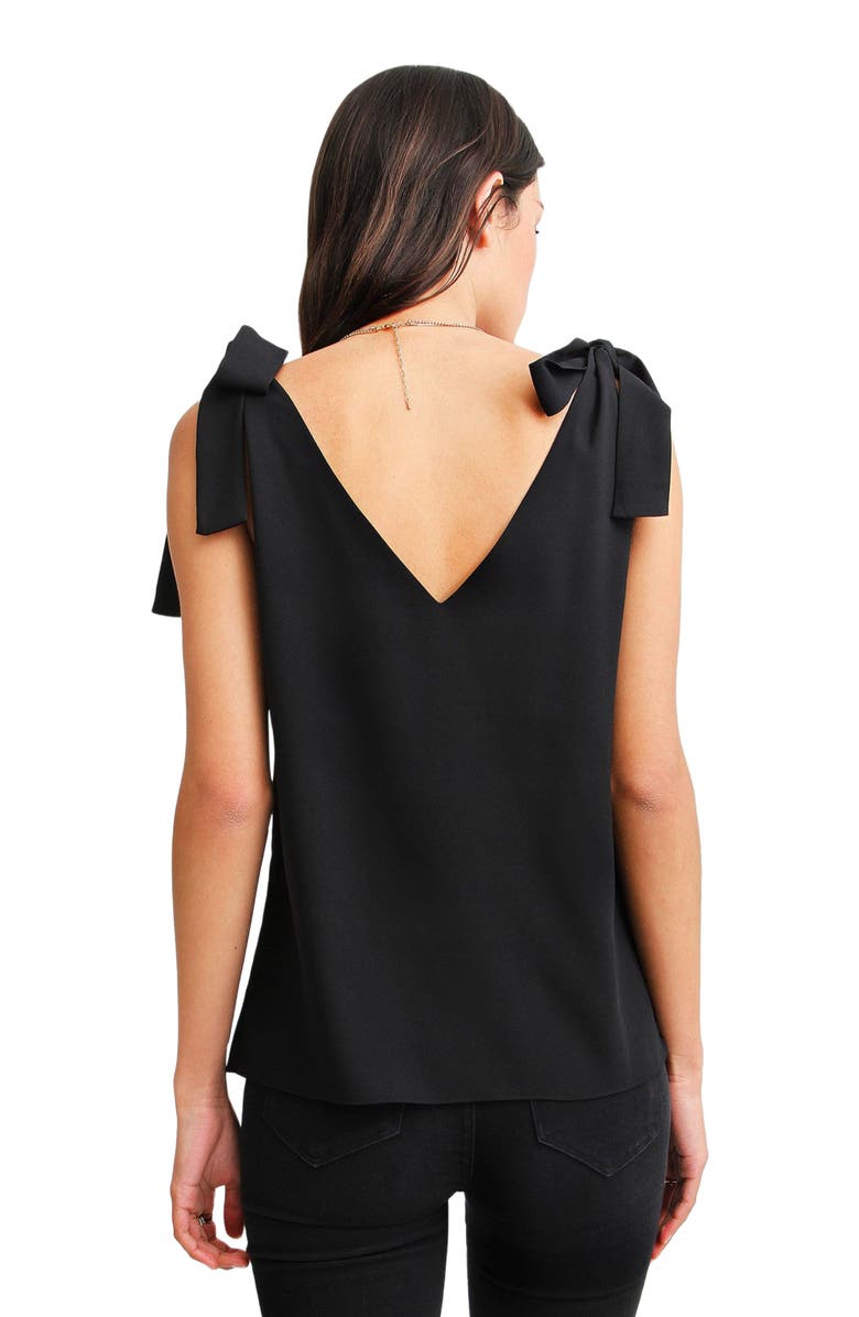 Belle & Bloom Feel For You V-Neck Top, Alternate, color, Black