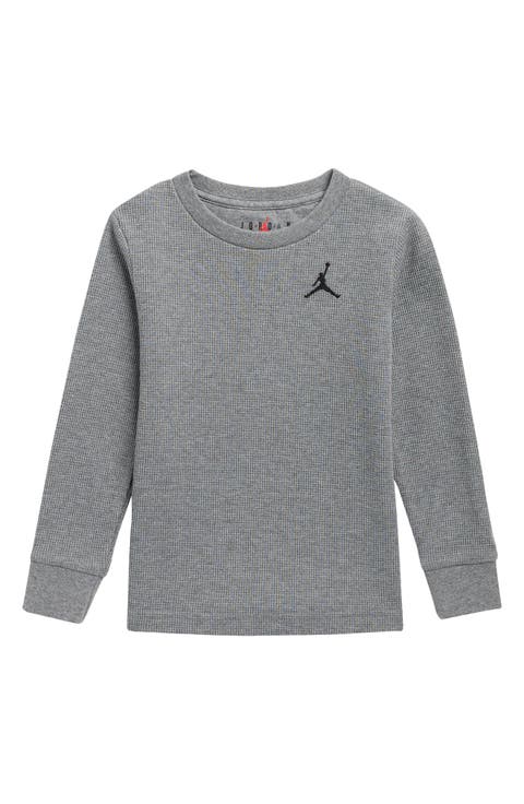 Kids' Essentials Waffle Knit Long Sleeve T-Shirt