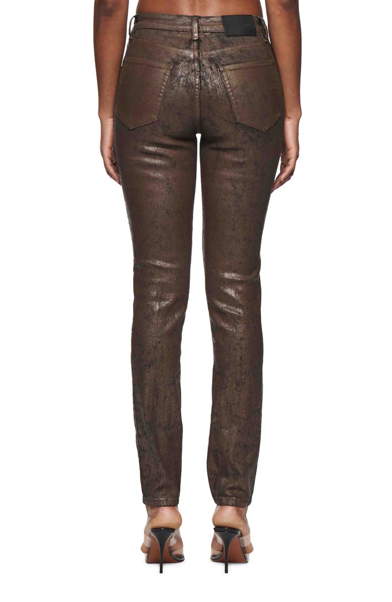 Paint Job Coated Skinny Jeans