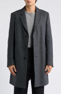 BOSS Houndstooth Wool Blend Coat