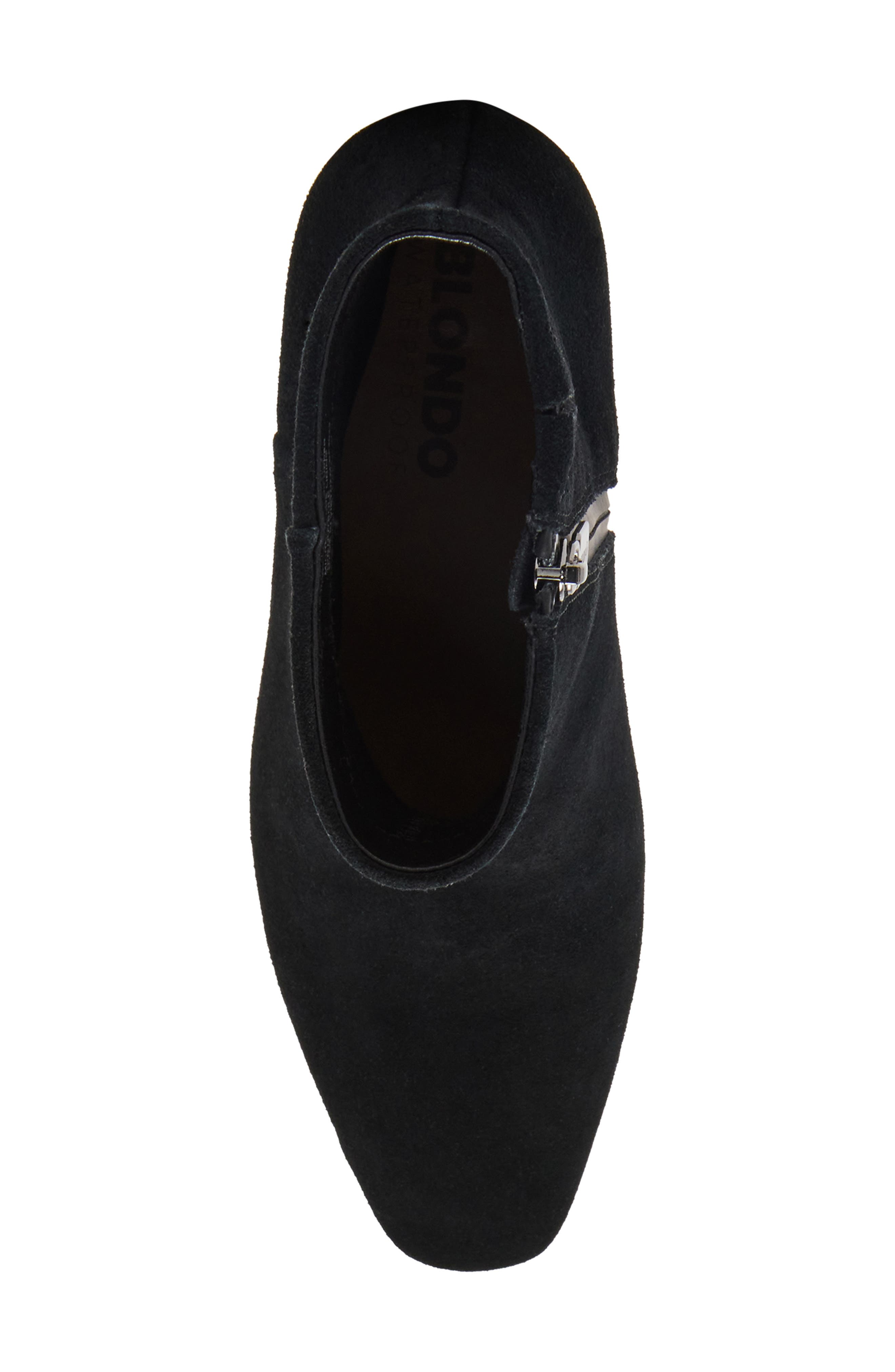 Blondo Shanti Waterproof Leather Kitten Heel Boot, Alternate, color, Black Suede