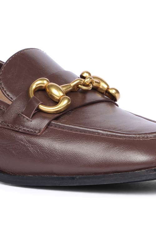 Saint G Abelia Bit Loafer Pump In Coffee