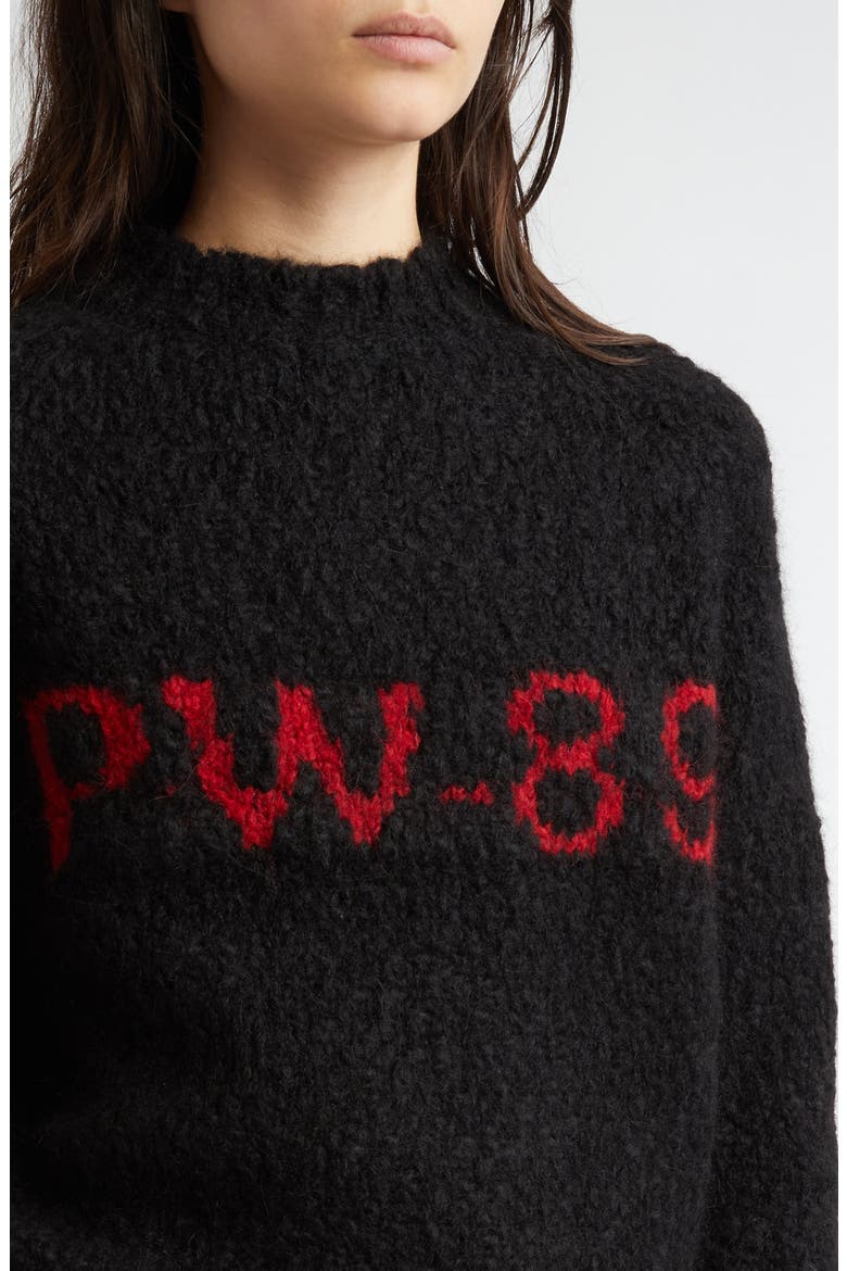 Solo Graphic Sweater, Alternate, color, BLACK