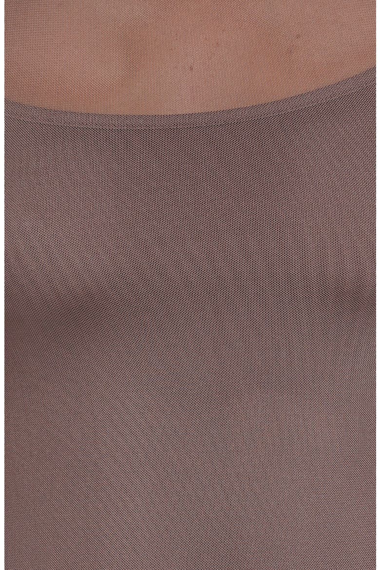 Charice Mock Neck Maxi Dress, Alternate, color, BROWN