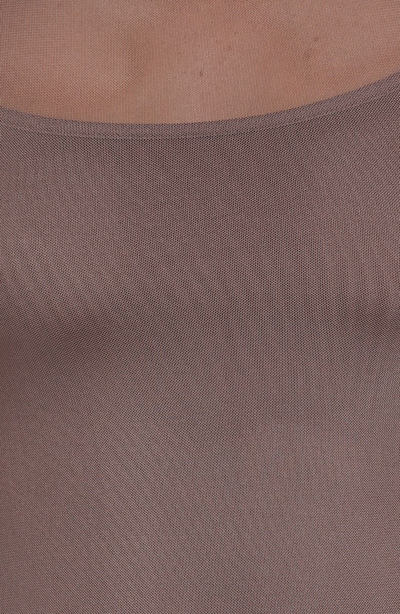 Petal & Pup Charice Mock Neck Maxi Dress, Alternate, color, Brown