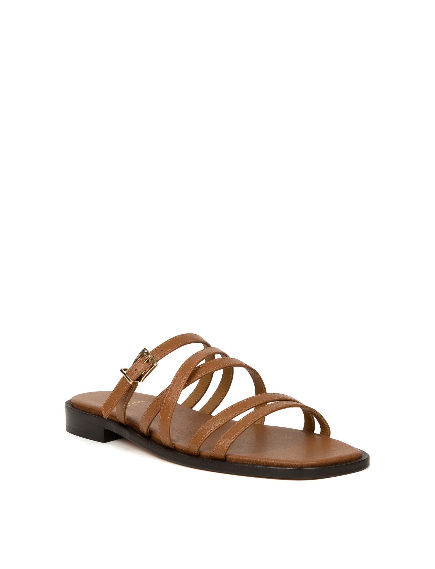 Isys Flat Sandals, Alternate, color, Camel