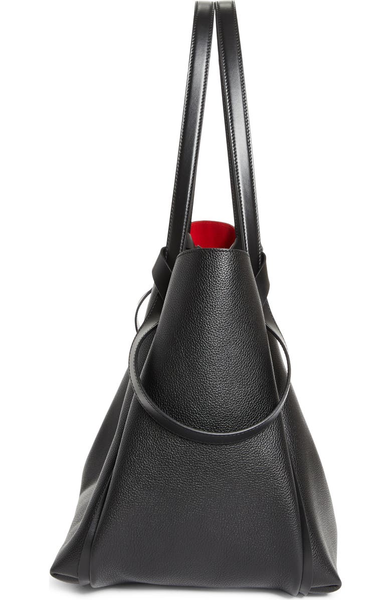 Christian Louboutin Large Bettina Leather Tote, Alternate, color, Bk01 Black