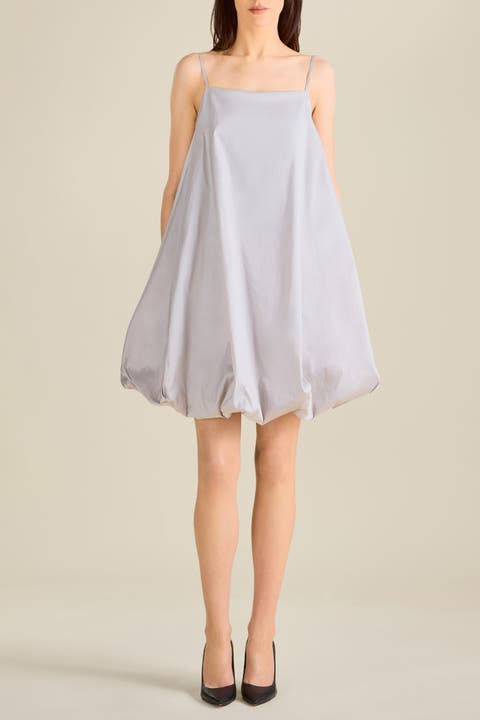Todd Adjustable Strap Bubble Mini Dress