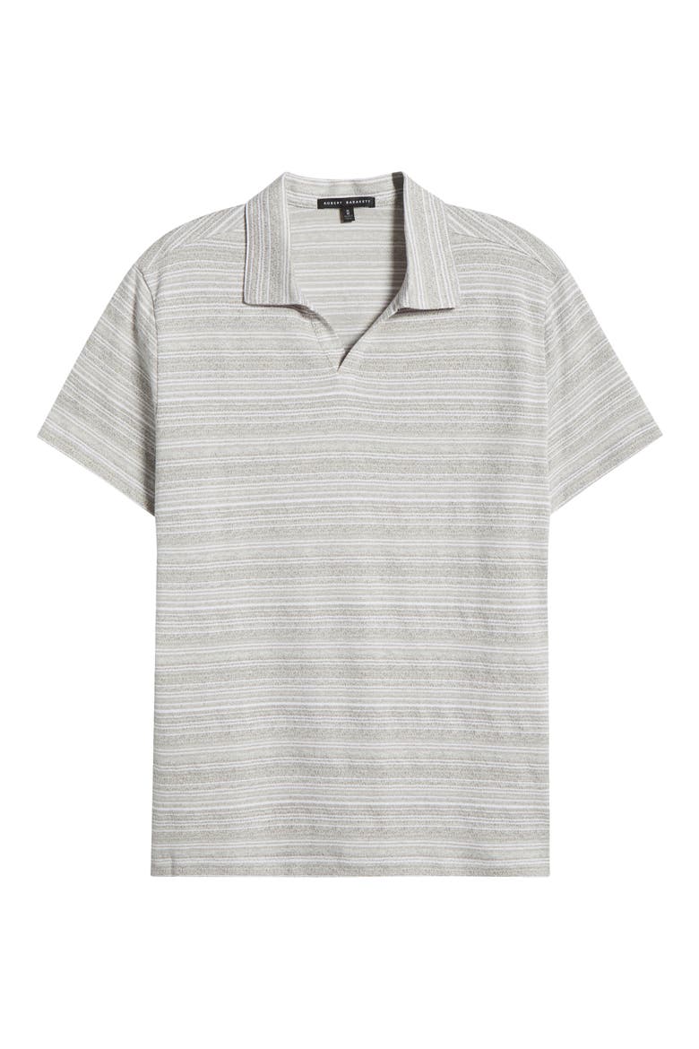 Duval Stripe Johnny Collar Polo, Alternate, color, TAN