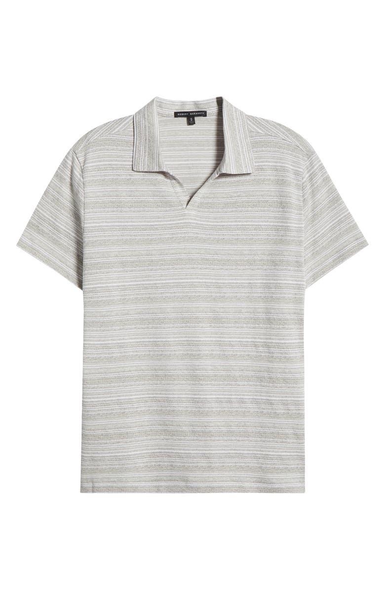 Robert Barakett Duval Stripe Johnny Collar Polo, Alternate, color, Tan