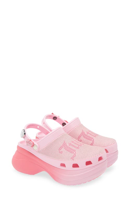 Shop Crocs X Juicy Couture Bae Platform Clog In Pink Multi