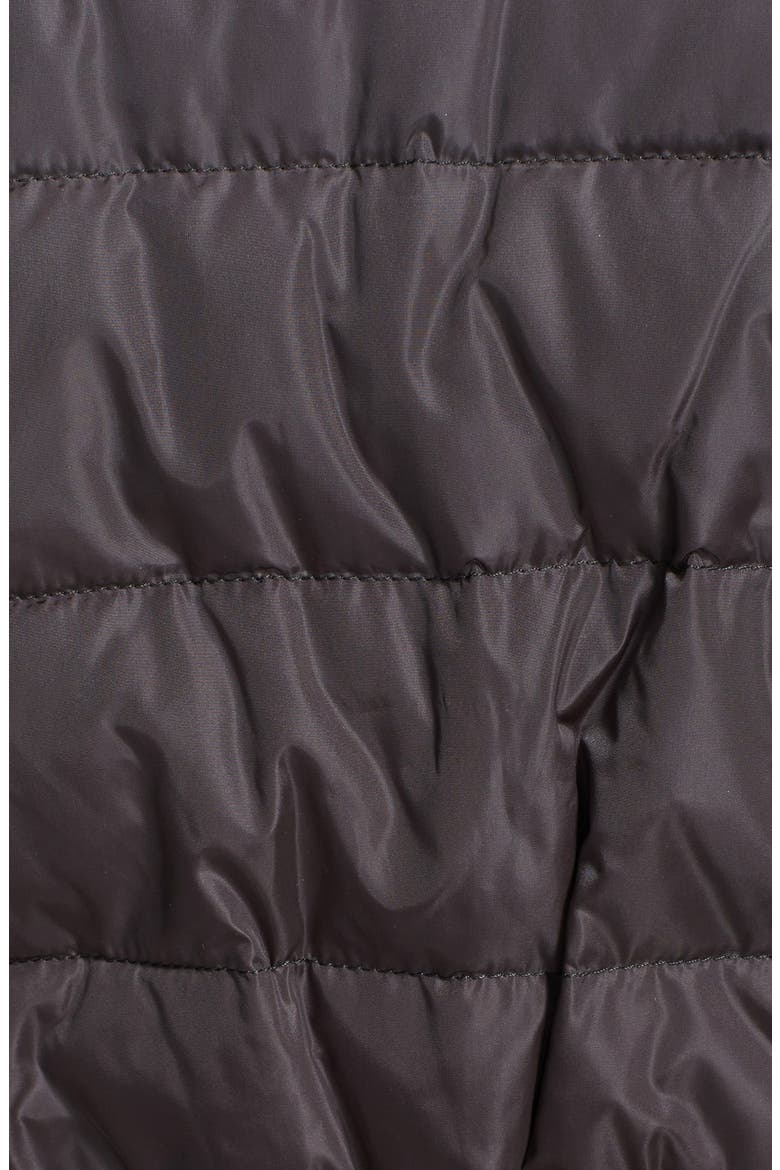 'Flamme' Pillow Collar Down Coat, Alternate, color, CHARCOAL