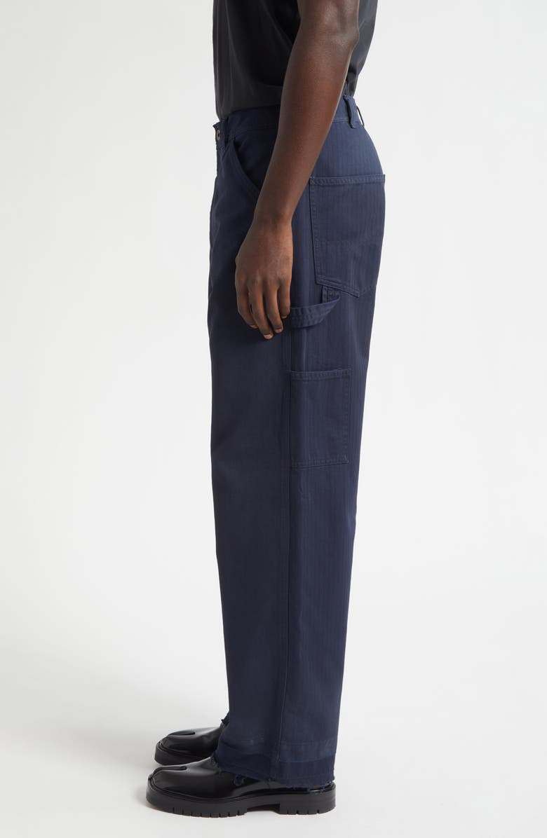 Maison Margiela Straight Leg Carpenter Jeans, Alternate, color, Stone Washed Navy