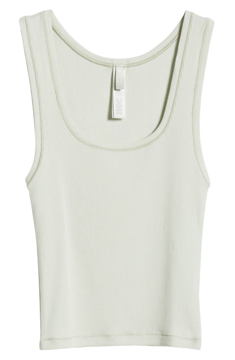 SKIMS Stretch Cotton Rib Tank, Alternate, color, Spearmint