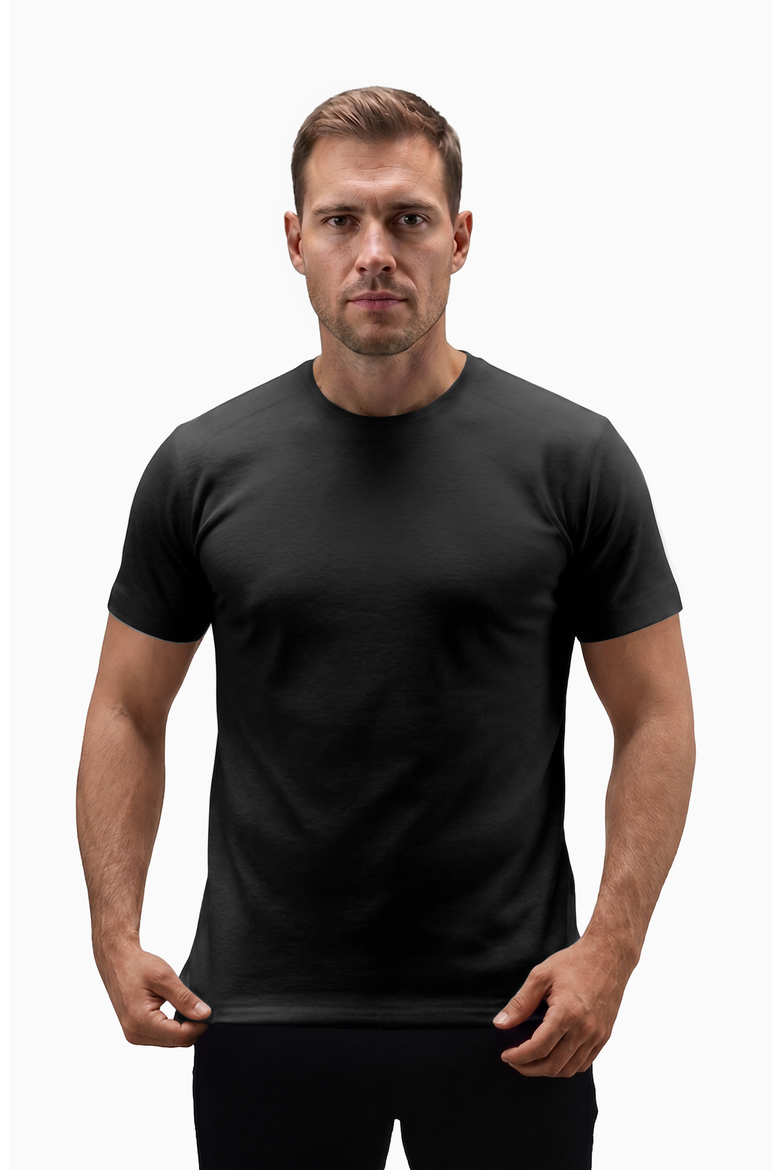 Titan T Shirt - Crew Neck, Main, color, Obsidian (Black)