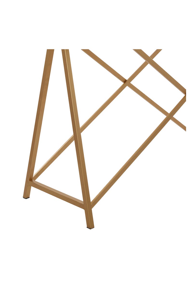 White Contemporary Console Table, Alternate, color, WHITE